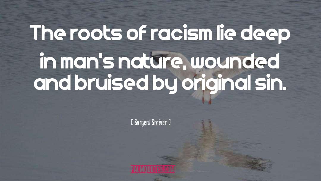 Sin Nature quotes by Sargent Shriver