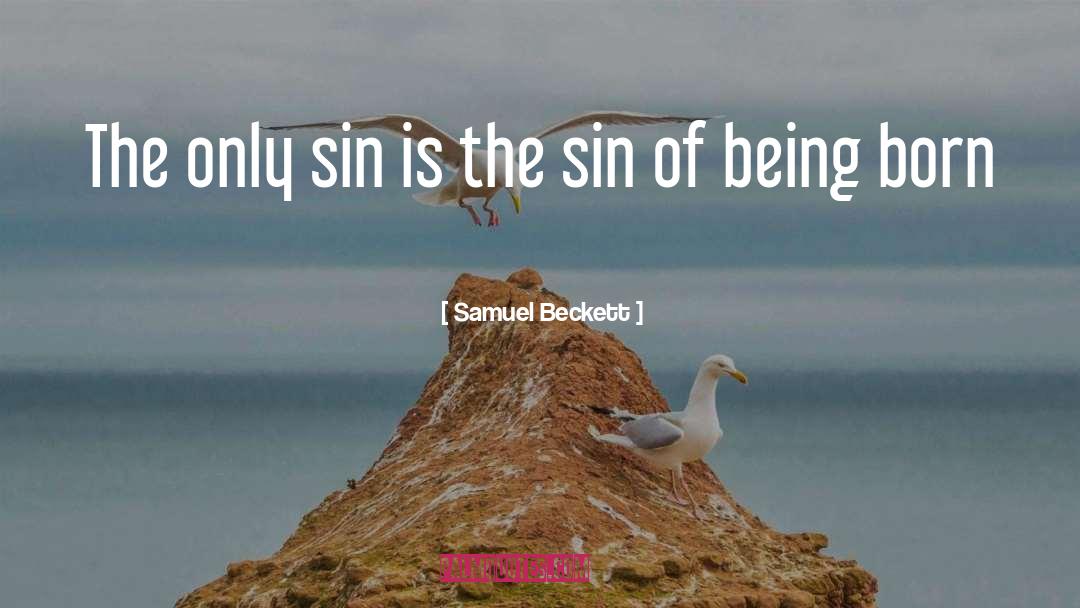 Sin quotes by Samuel Beckett
