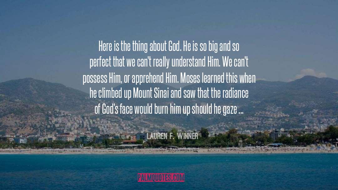 Sinai quotes by Lauren F. Winner
