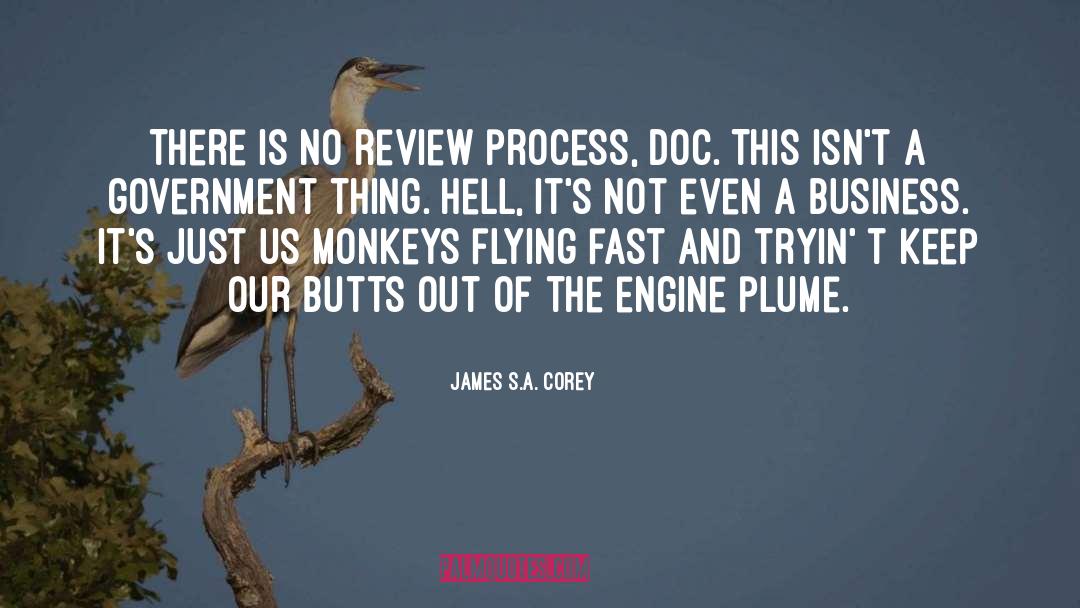 Sinclair James Review quotes by James S.A. Corey