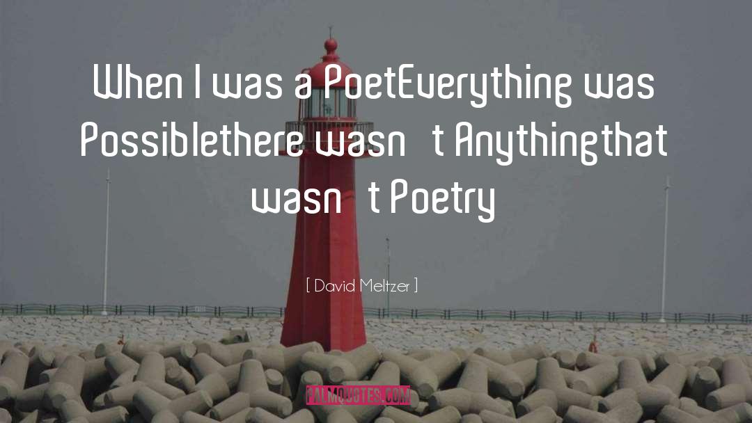 Singapore Poet quotes by David Meltzer