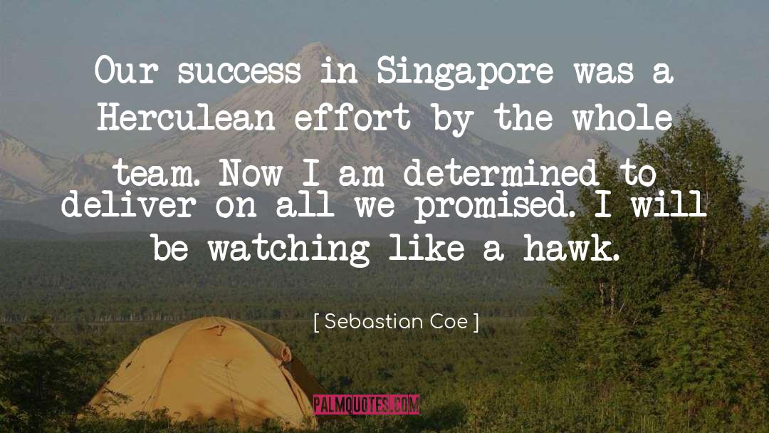 Singapore quotes by Sebastian Coe