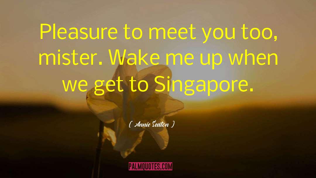 Singapore quotes by Annie Seaton