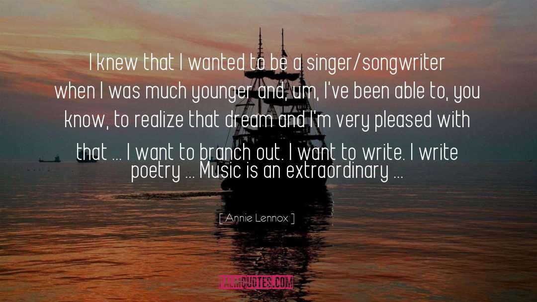 Singer Songwriter Lipa quotes by Annie Lennox
