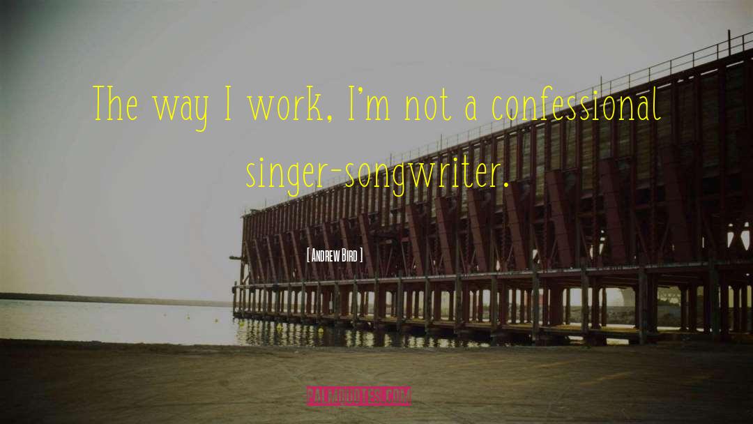 Singer Songwriters quotes by Andrew Bird