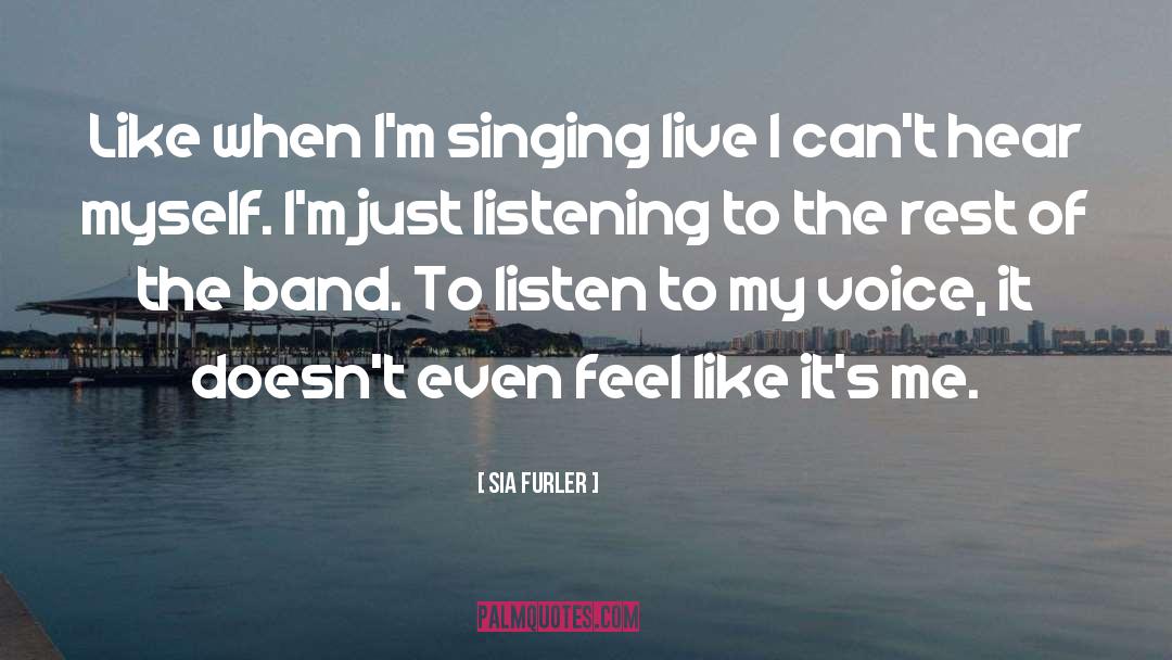 Singing Voice quotes by Sia Furler