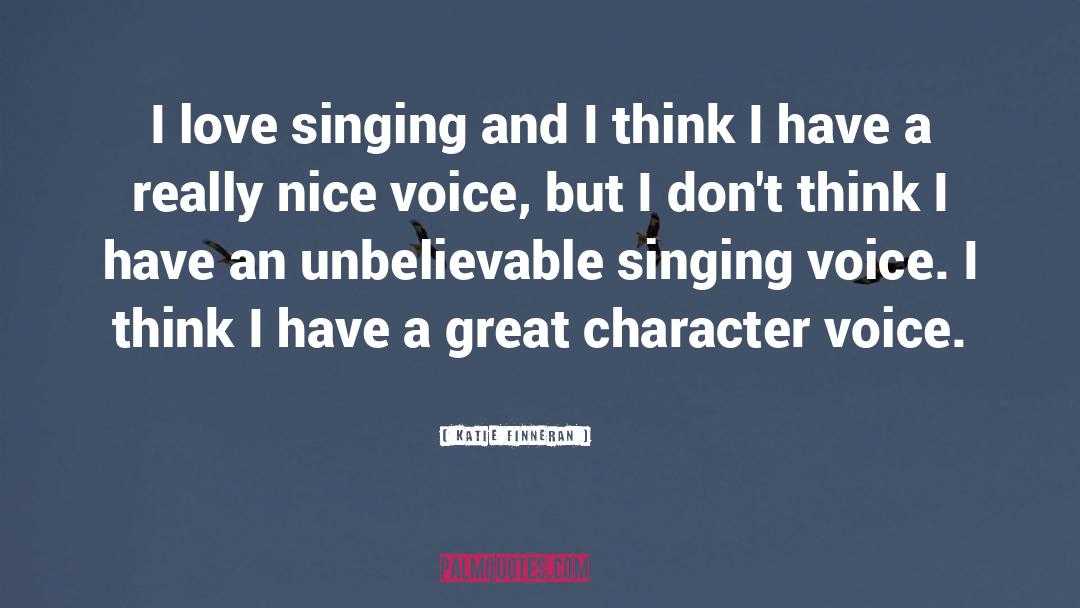 Singing Voice quotes by Katie Finneran