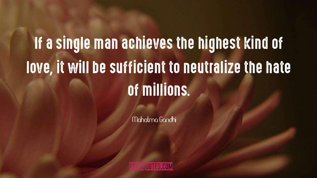 Single Man quotes by Mahatma Gandhi