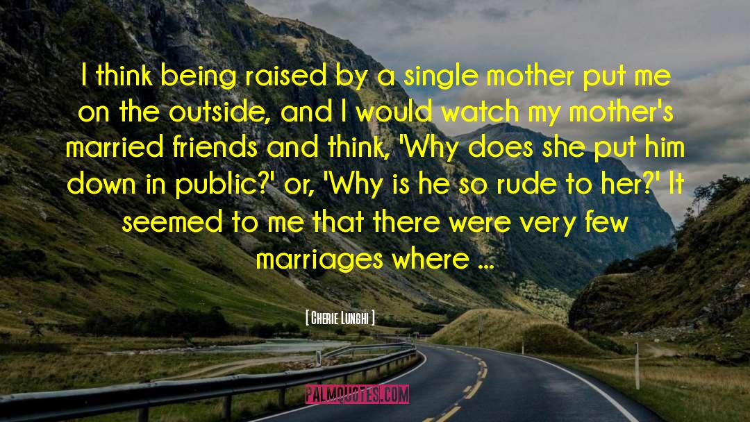 Single Mother quotes by Cherie Lunghi