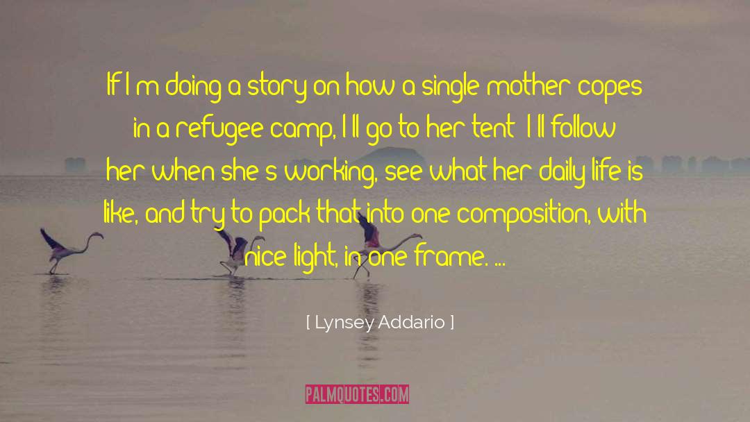 Single Mother quotes by Lynsey Addario