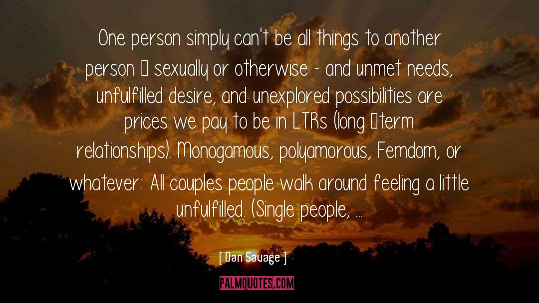 Single People quotes by Dan Savage