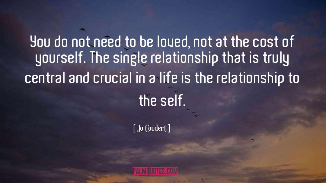 Single Relationship quotes by Jo Coudert