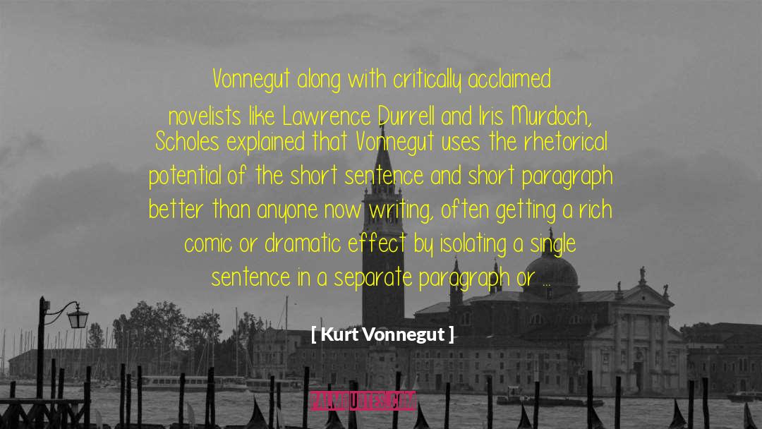 Single Sentence quotes by Kurt Vonnegut