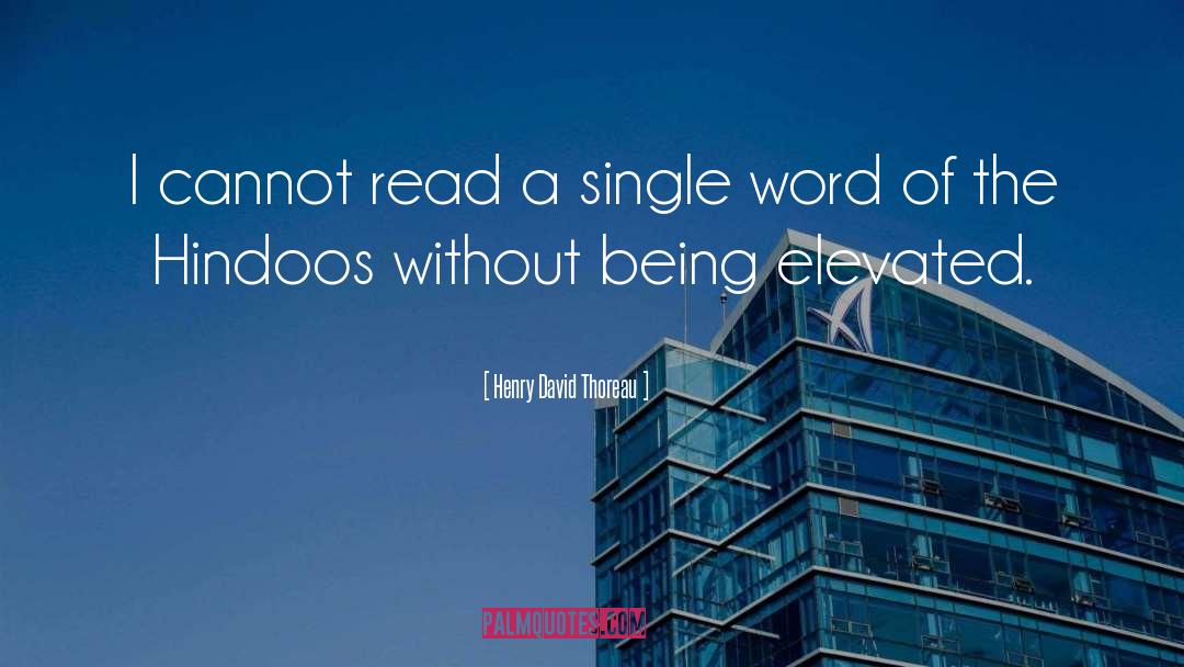 Single Word quotes by Henry David Thoreau