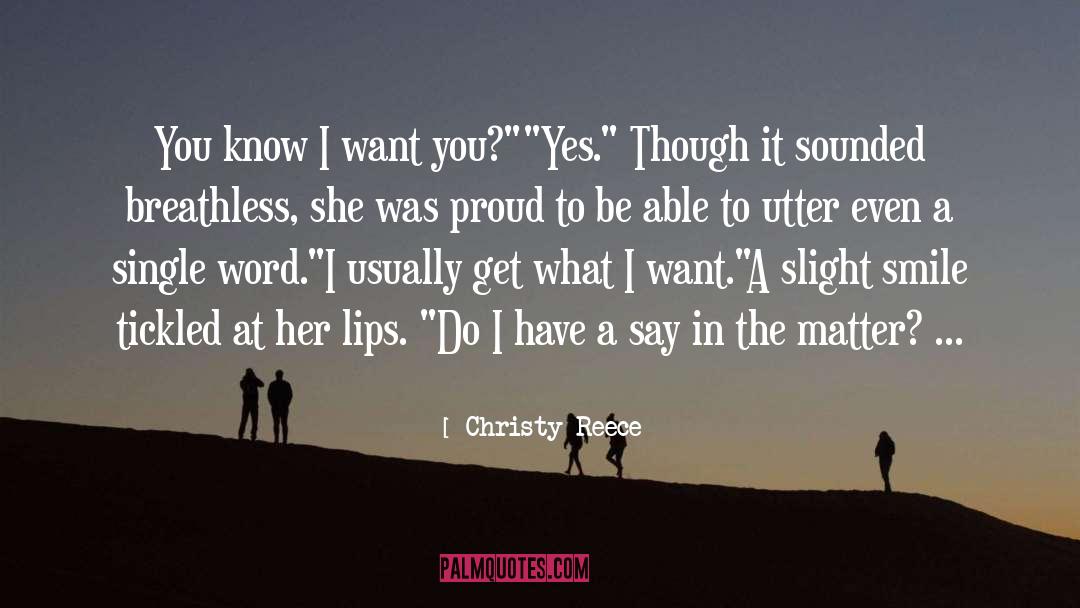 Single Word quotes by Christy Reece