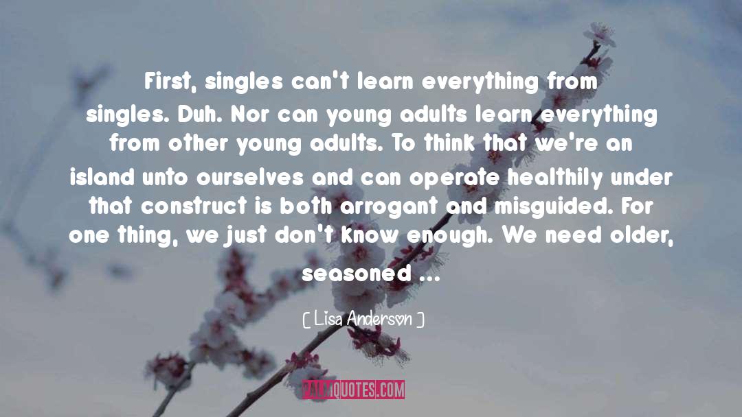 Singles quotes by Lisa Anderson