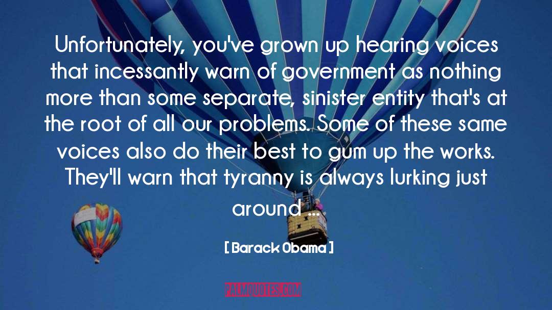 Sinister quotes by Barack Obama