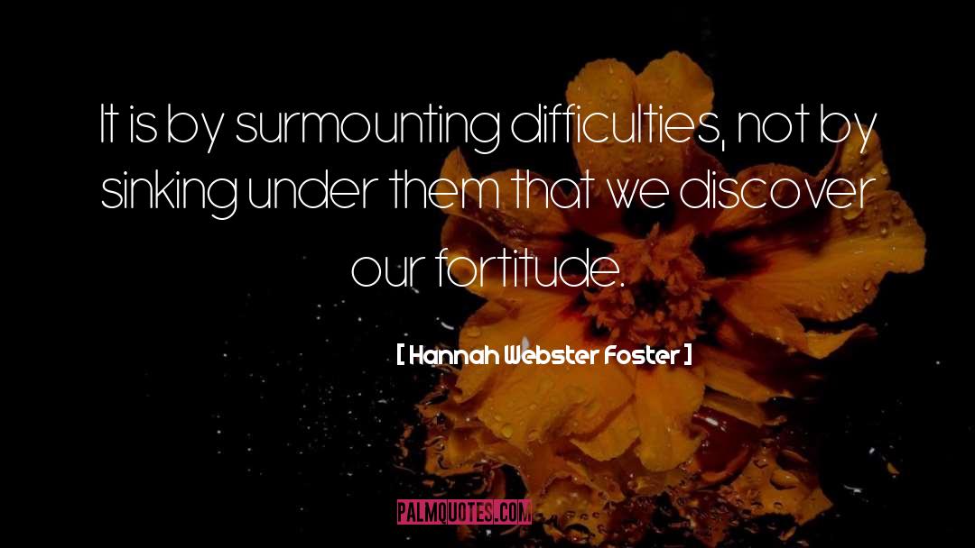 Sinking quotes by Hannah Webster Foster