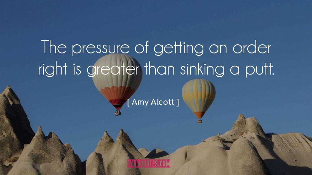 Sinking quotes by Amy Alcott