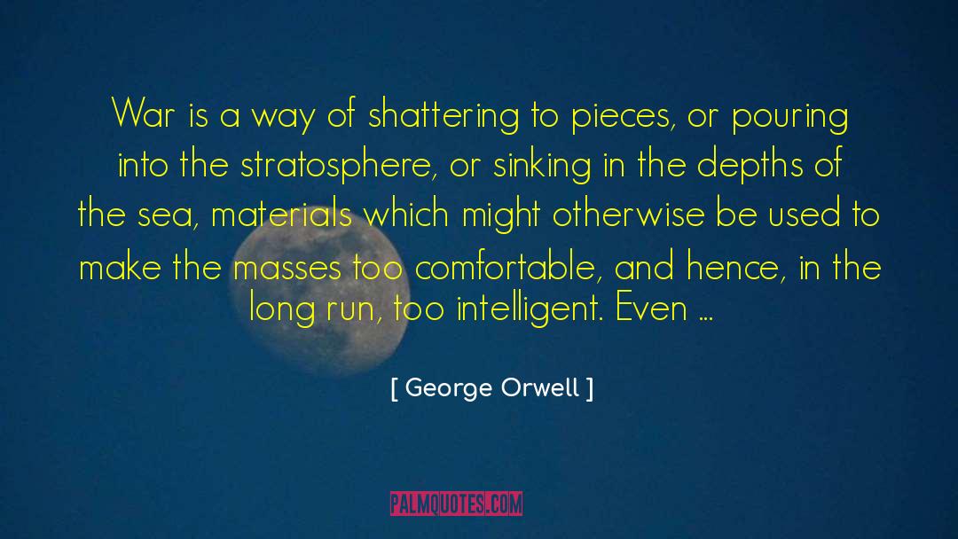 Sinking quotes by George Orwell