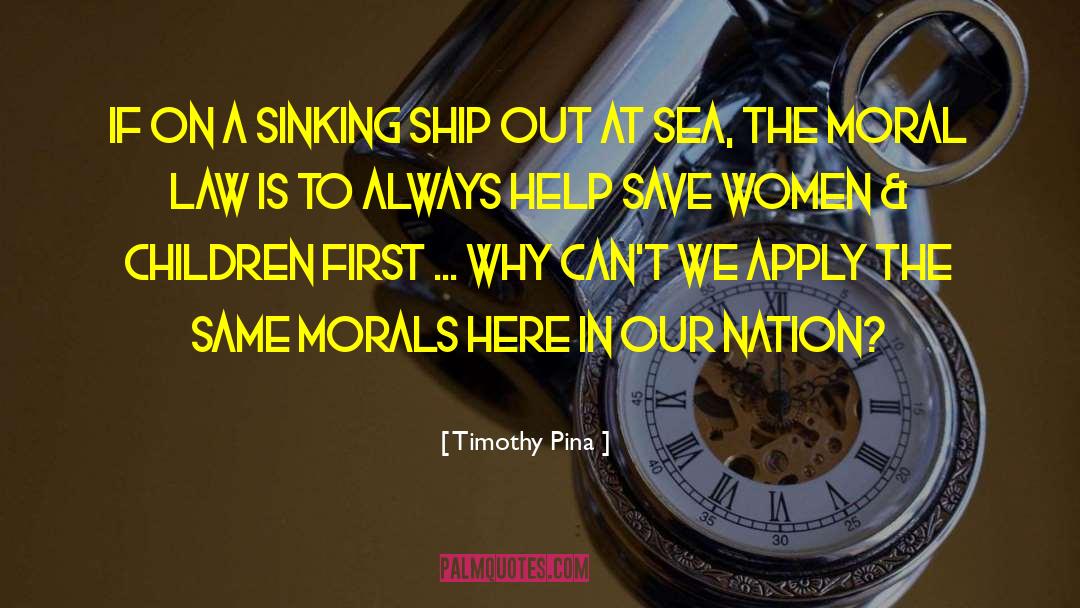 Sinking quotes by Timothy Pina