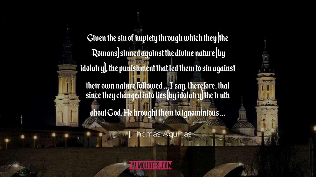 Sinned quotes by Thomas Aquinas