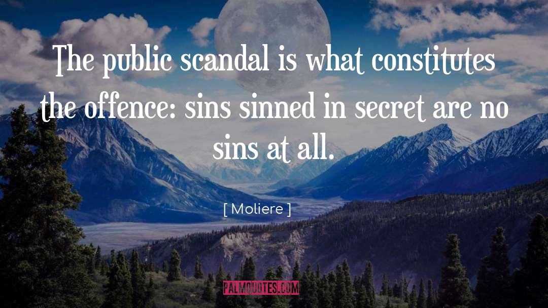 Sinned quotes by Moliere