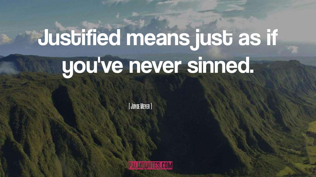 Sinned quotes by Joyce Meyer