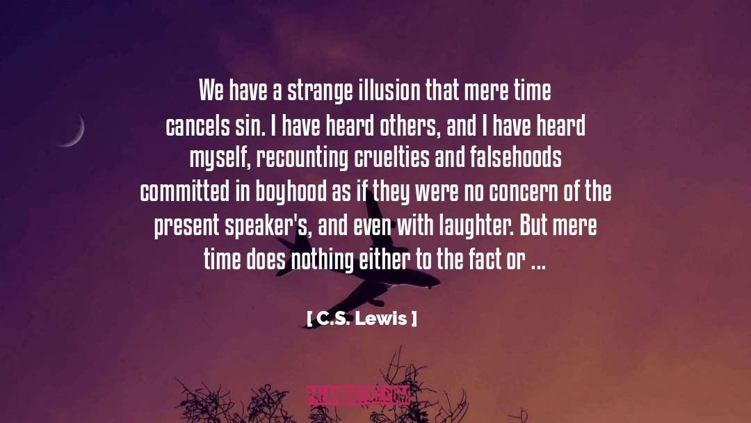 Sinning quotes by C.S. Lewis