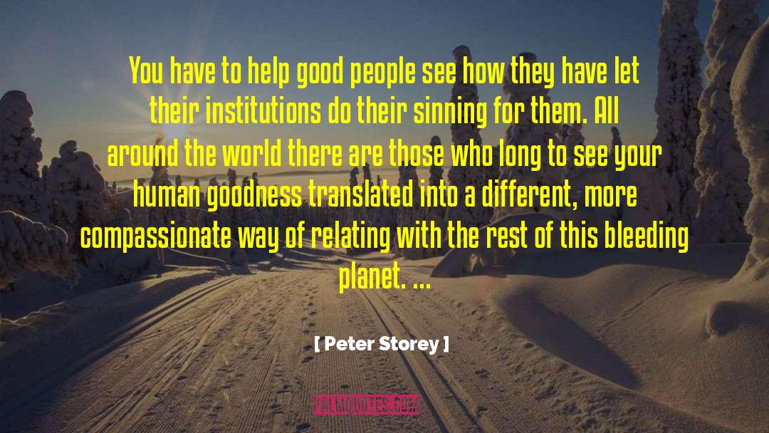 Sinning quotes by Peter Storey