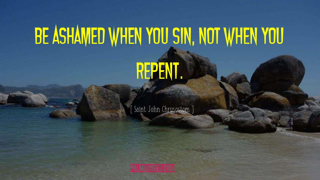 Sins Not quotes by Saint John Chrysostom