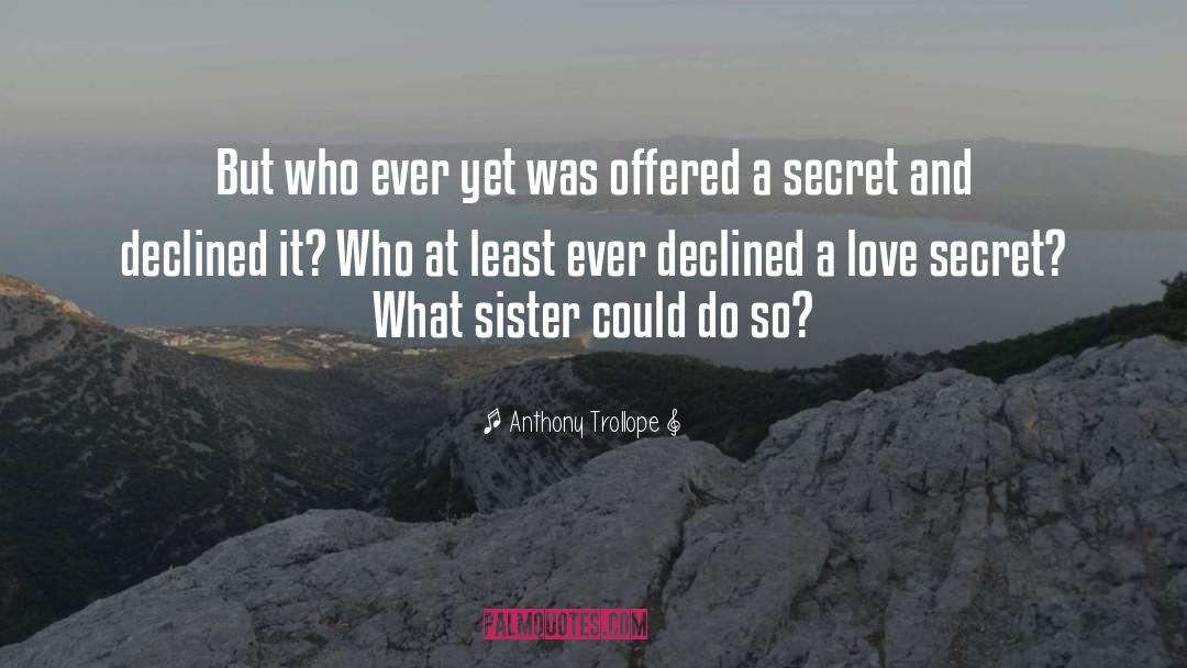 Sister Swap quotes by Anthony Trollope