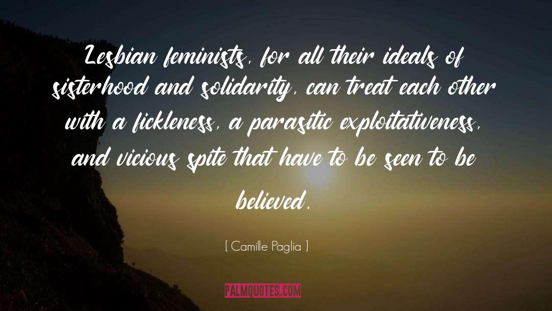 Sisterhood quotes by Camille Paglia
