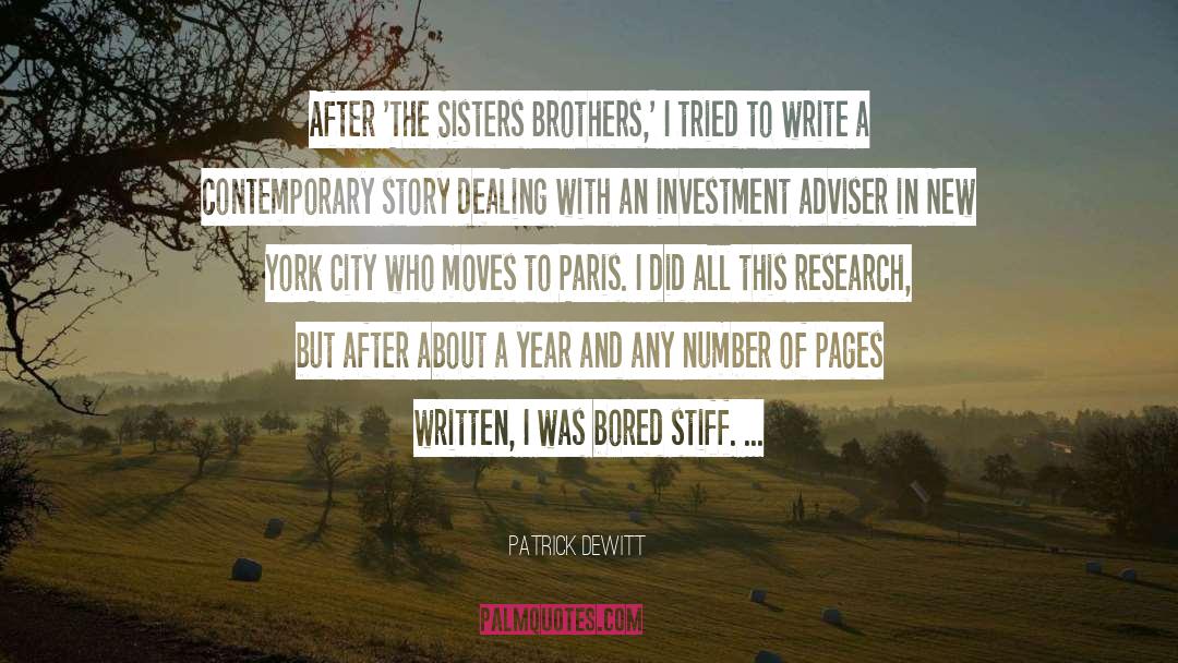 Sisters Bond quotes by Patrick DeWitt