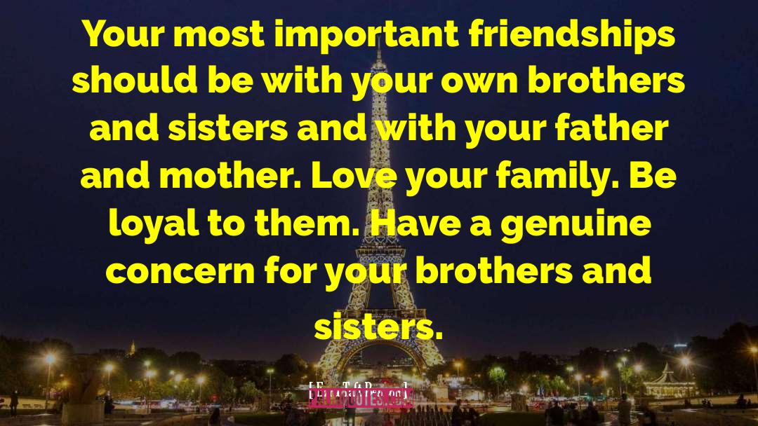 Sisters Love quotes by Ezra Taft Benson