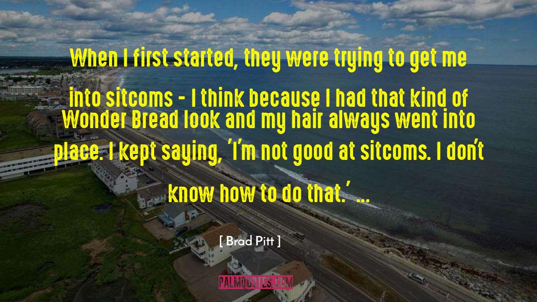 Sitcoms quotes by Brad Pitt