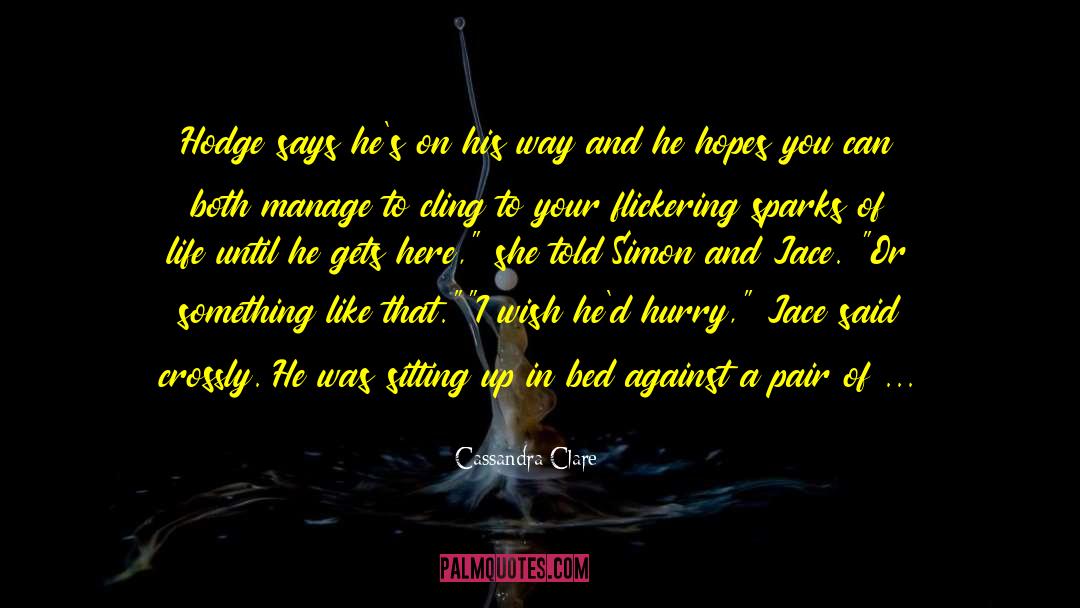 Sitting Up quotes by Cassandra Clare