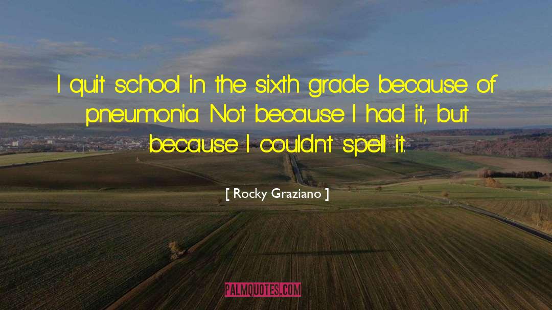 Sixth Grade quotes by Rocky Graziano