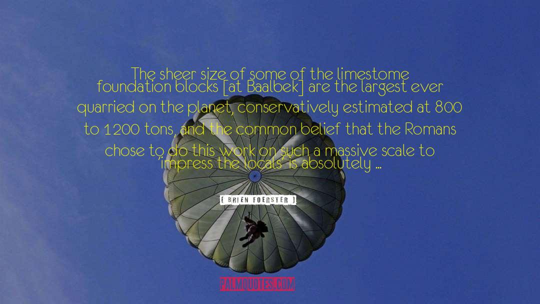 Size Counts quotes by Brien Foerster