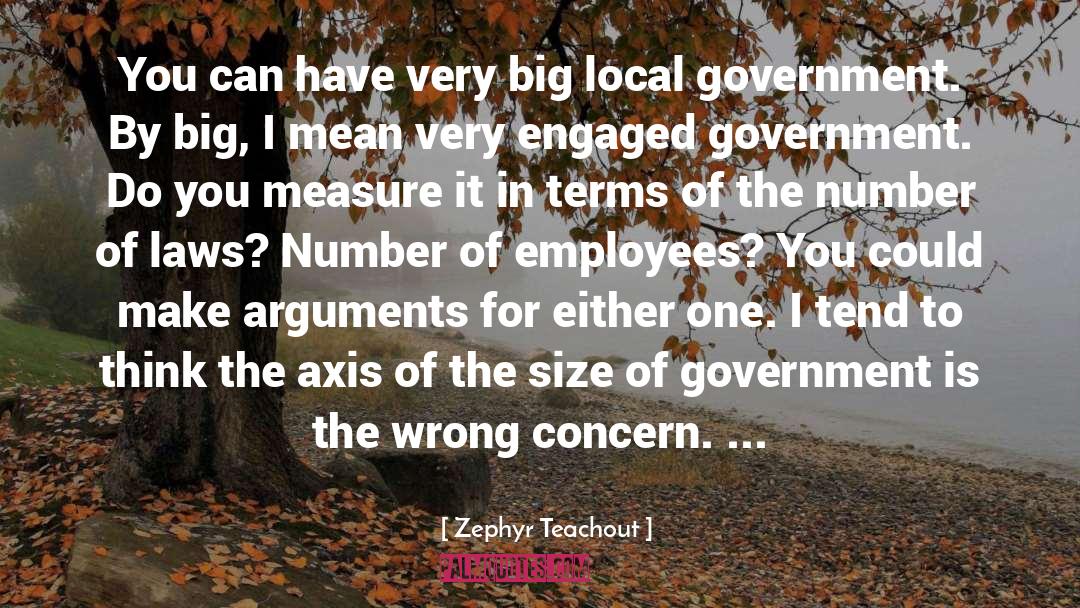 Size Of Government quotes by Zephyr Teachout