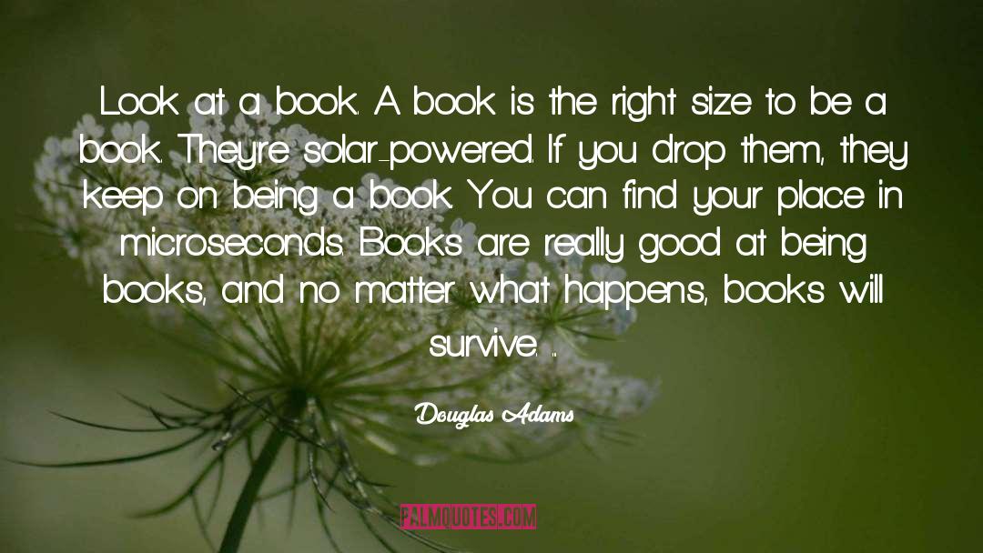 Size quotes by Douglas Adams