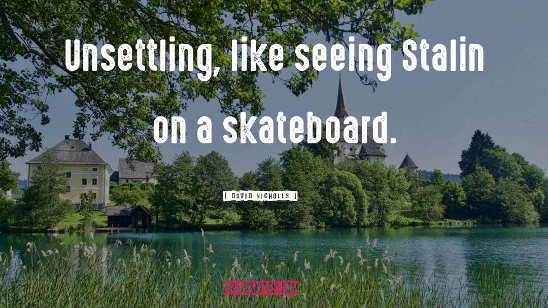 Skateboard quotes by David Nicholls