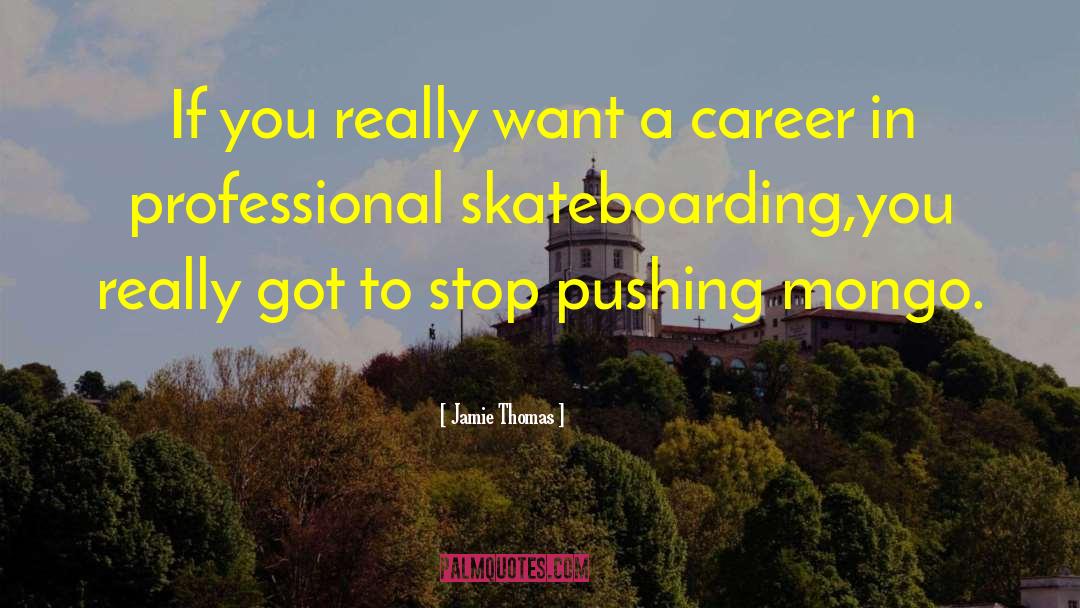 Skateboarding quotes by Jamie Thomas
