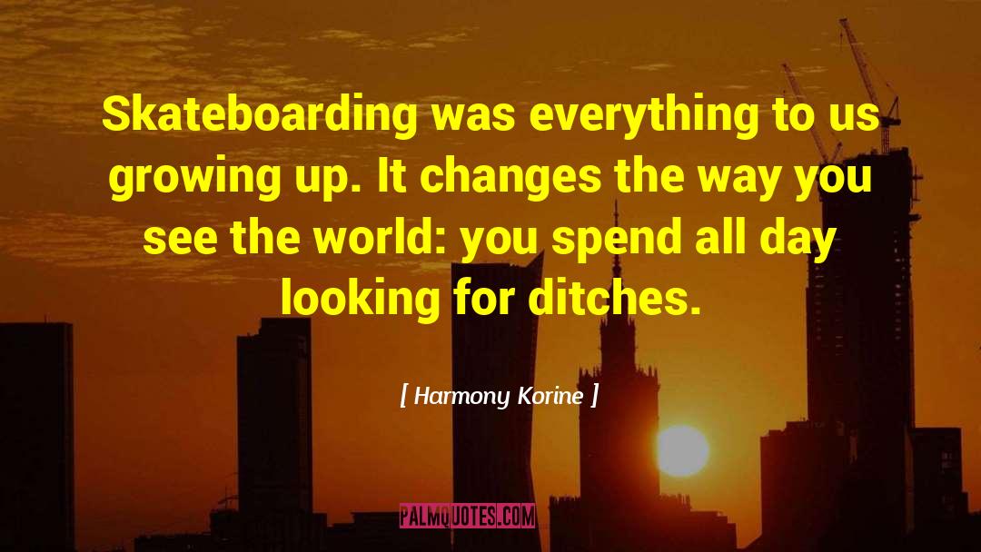 Skateboarding quotes by Harmony Korine