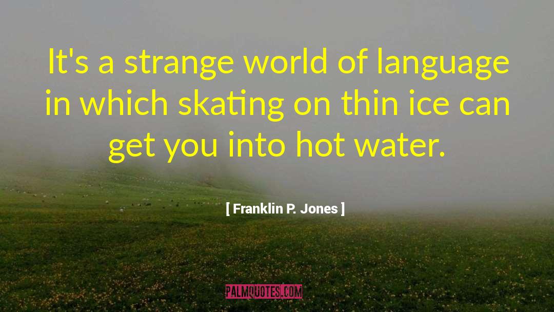 Skating On Thin Ice quotes by Franklin P. Jones
