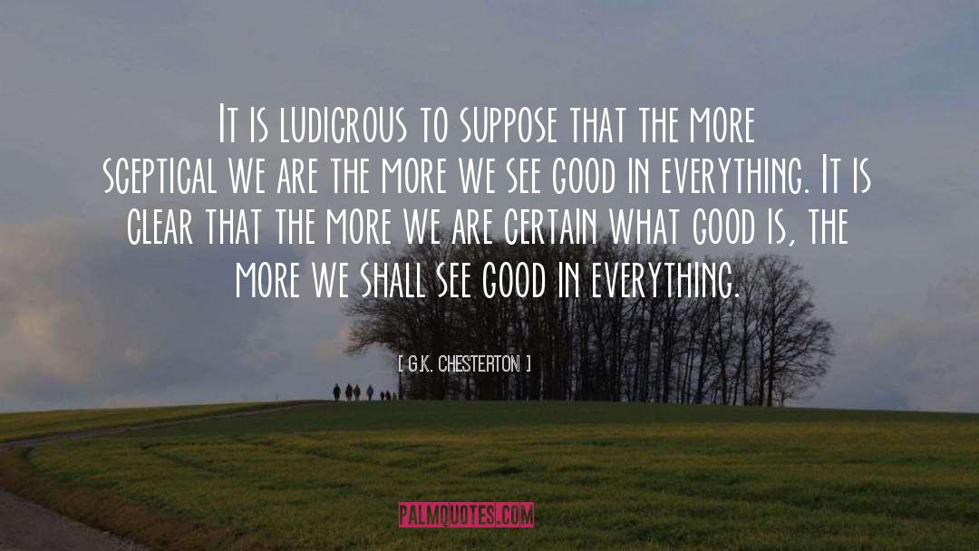 Skeptic quotes by G.K. Chesterton