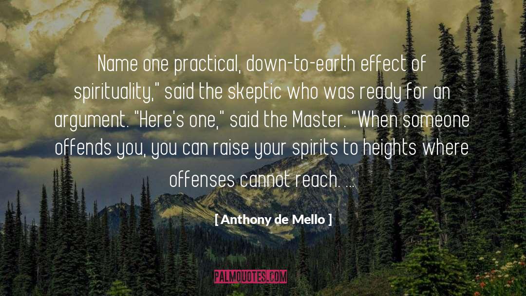 Skeptic quotes by Anthony De Mello