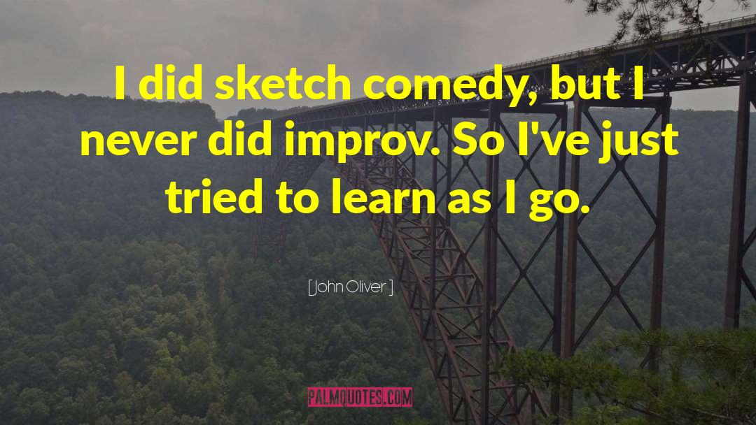 Sketch Comedy quotes by John Oliver
