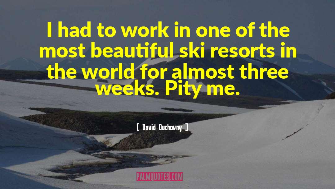 Ski quotes by David Duchovny