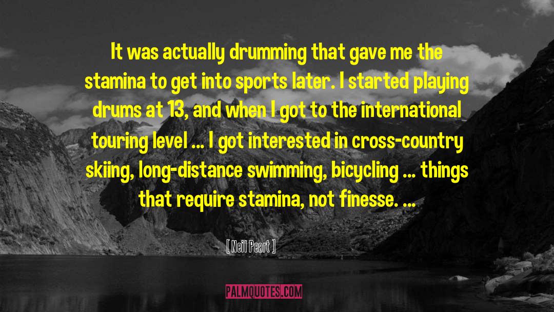 Skiing Biomechanics quotes by Neil Peart